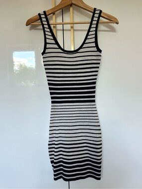 Guess by Marciano Striped Scoop Neck Knit Dress XS